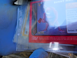 MetaZoo Topps Chrome Bunny Man 34/99 GREEN Refractor Card - Image 4