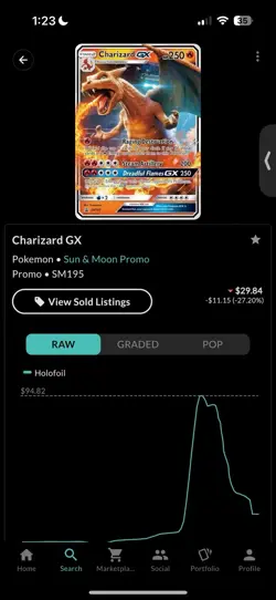 Pokemon TCG Charizard GX SM195 Holo Card - Image 5