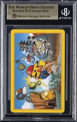 2016 POKEMON CENTER MARIO PIKACHU PLAYING CARDS QUEEN OF DIAMONDS BGS 10 A - Image 2