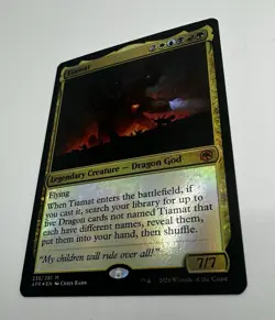 MTG Tiamat Adventures in the Forgotten Realms Foil Dragon Card NM - Image 4