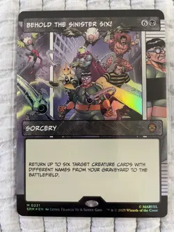 Behold the Sinister Six! (Borderless) Marvel's Spider-Man Foil - Image 1