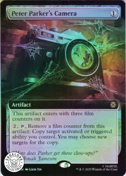 MTG Peter Parker's Camera (Extended Art) (280) | NM Foil | Spider-Man {SPM} - Image 1