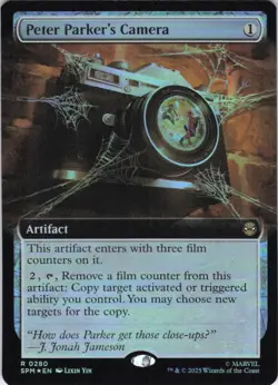 MTG Peter Parker's Camera (Extended Art) (280) | NM Foil | Spider-Man {SPM} - Image 2