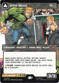MTG Eddie Brock (0224) (Borderless) (224) | NM | Spider-Man {SPM} - Image 1