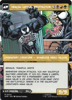 MTG Eddie Brock (0224) (Borderless) (224) | NM | Spider-Man {SPM} - Image 2