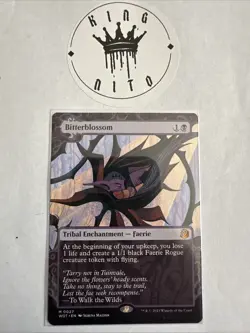 MTG Bitterblossom (Borderless) - Wilds of Eldraine: Enchanting Tales 0027 M Reg. - Image 1