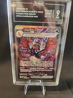 TAG 9 Pokemon TCG Paldean Fates Charizard ex Holo SIR 234/091 - Image 1