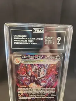 TAG 9 Pokemon TCG Paldean Fates Charizard ex Holo SIR 234/091 - Image 2