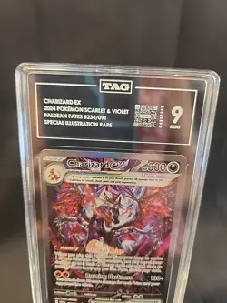 TAG 9 Pokemon TCG Paldean Fates Charizard ex Holo SIR 234/091 - Image 3