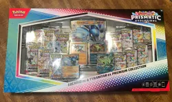 Pokemon TCG Prismatic Evolutions Lucario Ex + Tyranitar Ex Premium Collection - Image 1
