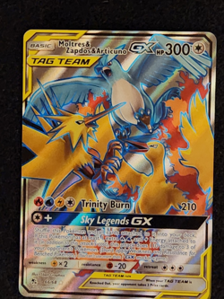 2019 Pokemon Hidden Fates Moltres & Zapdos & Articuno GX Full Art 66/68 EX-NM - Image 1