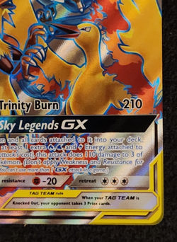 2019 Pokemon Hidden Fates Moltres & Zapdos & Articuno GX Full Art 66/68 EX-NM - Image 4