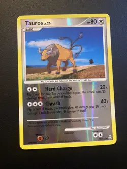 POKEMON TCG TAUROS 74/146 D&P LEGENDS AWAKENED REVERSE FOIL UNCOMMON!! - Image 1