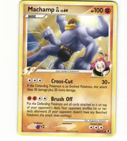 2009 Light Play Pokemon 46/111 Machamp Non Holo Rising Rivals English - Image 1