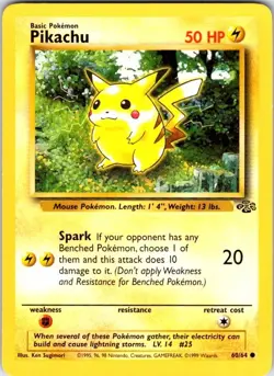 Pokemon | Jungle | Pikachu | 60/64 | Unlimited | NM - Image 1
