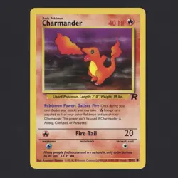 Charmander 50/82 Team Rocket Pokemon TCG Vintage NM - Image 1