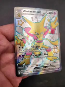 Alakazam ex 215/091 Sv: Paldean Fates Holo Shiny Ultra Rare Pokemon TCG - Image 3