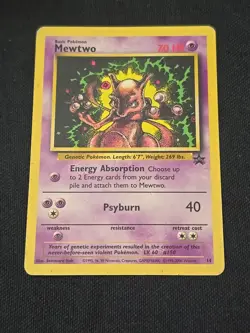 Mewtwo 14/53 Regular Black Star Promo WOTC Vintage Pokemon TCG MP - Image 1