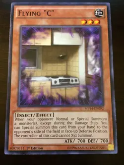 MP14-EN092 Yugioh! FLYING 'C' - from 1st Edition MEGA PACK TIN 2014 Near Mint x1 - Image 1