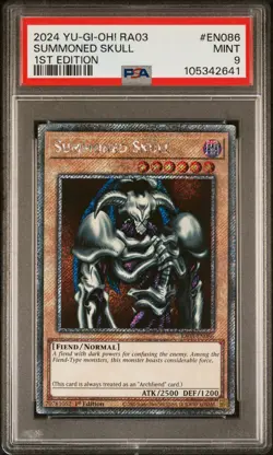2024 YU-GI-OH! RA03-QUARTER CENTURY BONANZA 1ST ED #EN086 SUMMONED SKULL PSA 9 - Image 1
