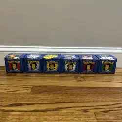 Pokemon 23k Burger King Gold Plated Trading Card Set Blue Box Lot Of 6 - Image 2