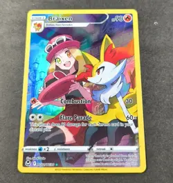 Pokemon Silver Tempest Braixen Trainer Gallery Card TG01/TG30 NM - Image 1