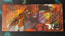 🔥NON TCG Pokemon Elf Eif Origin Collection 3.0 Groudon Ticket Stub Long Card🔥 - Image 1