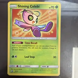 Pokemon TCG Shining Celebi SM79 Black Star Promo Card NM-LP+ Condition - Image 1
