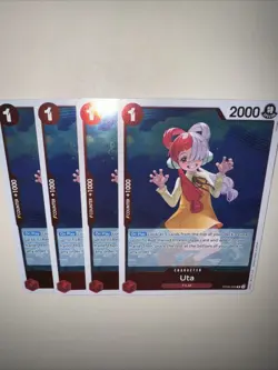 OP09-002 Uta One Piece Card Game x4 Playset EMPERORS IN THE NEW WORLD Red Shanks - Image 5