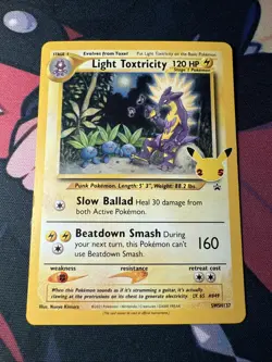 Pokemon TCG Light Toxtricity #SWSH137 Sword & Shield Promo Card Cosmos Holo #1 - Image 1
