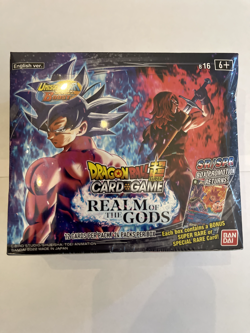 Dragon Ball Super Card Game REALM OF THE GODS Booster Box (24 Packs) SEALED - Image 1