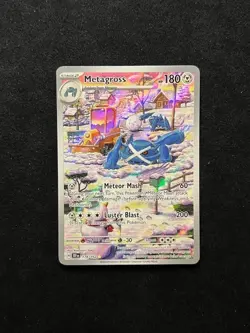 Pokemon TCG Metagross 178/162 Temporal Forces Holo Card Illustration Rare MINT - Image 1