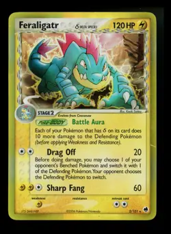Feraligatr 2/101 EX Dragon Frontiers 2006 Holo Rare Pokemon Card TCG - Image 1