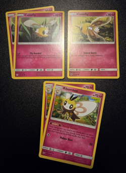 Cutiefly (3x) & Ribombee (2x) - Pokemon Cards mini-set - Image 1