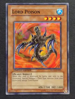 Lord Poison Limited Edition GLD2-EN004 Yu-Gi-Oh card - Image 1