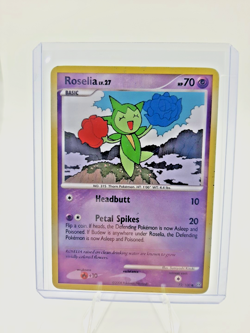 Pokemon TCG Roselia 72/100 Stormfront Regular Common Card TCG Trading Card Game - Image 1