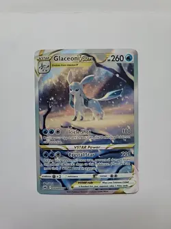 Pokemon TCG Crown Zenith Galarian Gallery Glaceon VSTAR Holo Card GG40/GG70 - Image 1