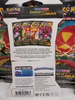 6 Packs Pokemon Sword & Shield Darkness Ablaze Booster Pack Cards New. T45 820650807138 - Image 3