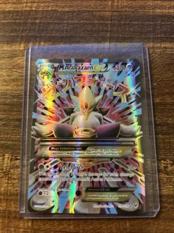Pokemon TCG Mega-Alakazam-EX Fates Collide Holo Card 118/124 Full Art Ultra Rare - Image 1