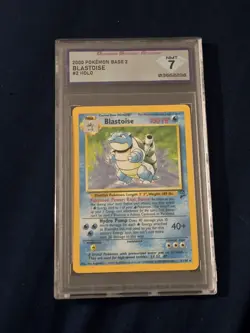 diamond 7 Blastoise 2000 Base Set 2 2/130 Holo Pokemon Card - Image 1