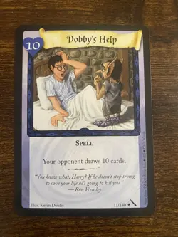 Dobby's Help Harry Potter TCG 11/140 Chamber of Secrets Rare Game Card - Image 1