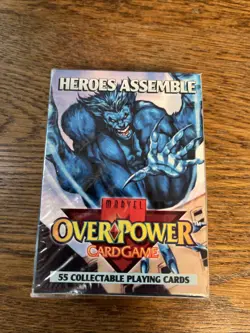 Marvel Overpower Heroes Assemble Starter Deck 55 cards New Sealed - Image 1