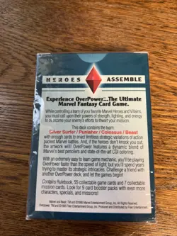 Marvel Overpower Heroes Assemble Starter Deck 55 cards New Sealed - Image 2