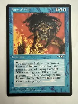MTG: Force of Will Card Regular Alliances Magic the Gathering- LP - Image 1