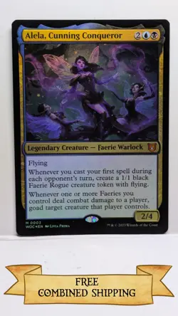 Alela, Cunning Conqueror Commander: Wilds of Eldraine Foil - Image 1