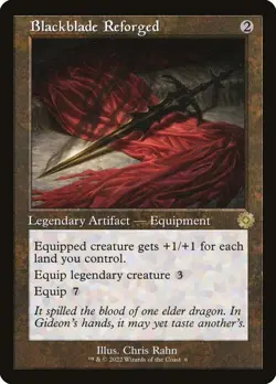 Blackblade Reforged (Retro Frame) [The Brothers' War] MTG - Image 1
