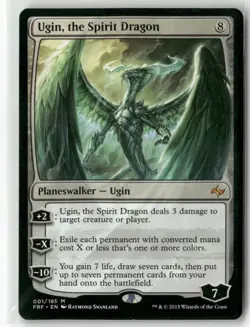 Magic The Gathering Ugin, the Spirit Dragon Fate Reforged #1 - Image 1