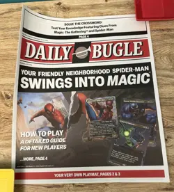 SDCC 2025 Daily Bugle Spider-Man Magic The Gathering Newspaper Playmat - Image 2