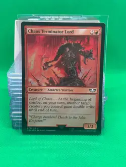 Chaos Terminator Lord- Warhammer 40k - Surge Foil - MTG - Damaged - Image 1