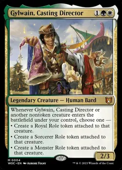 Gylwain, Casting Director - Commander: Wilds of Eldraine #0004 MTG Magic The Gat - Image 1
